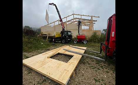 Construction d’un atelier de charpente menuiserie