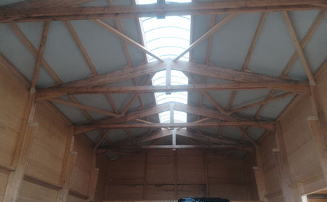 Construction d’un atelier de charpente menuiserie